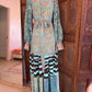 Jade Patchwork Long Dress