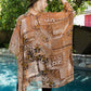 The Caramel BurnOut Velvet Kimono