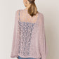 InJoy Dusty Pink Knit Kimono