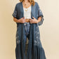 The Grey/Blue Boho Tribal Kimono