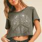 Flower Peace Grey Tee