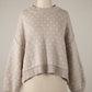 Beige Heart Beat Sweater