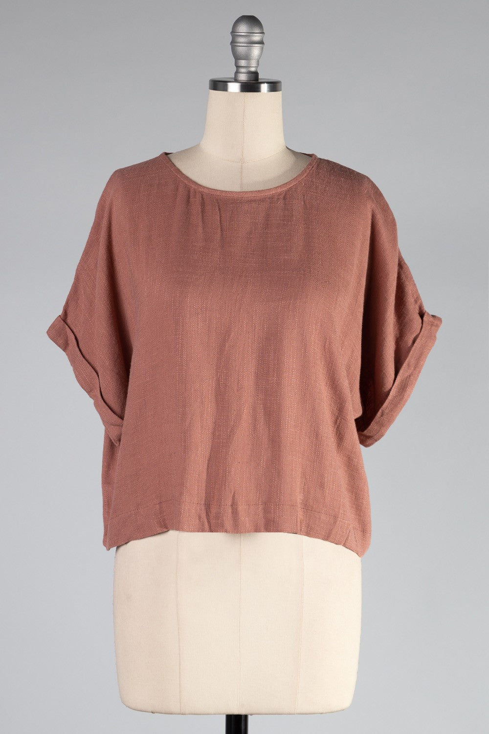 Tulip Back Rust Top