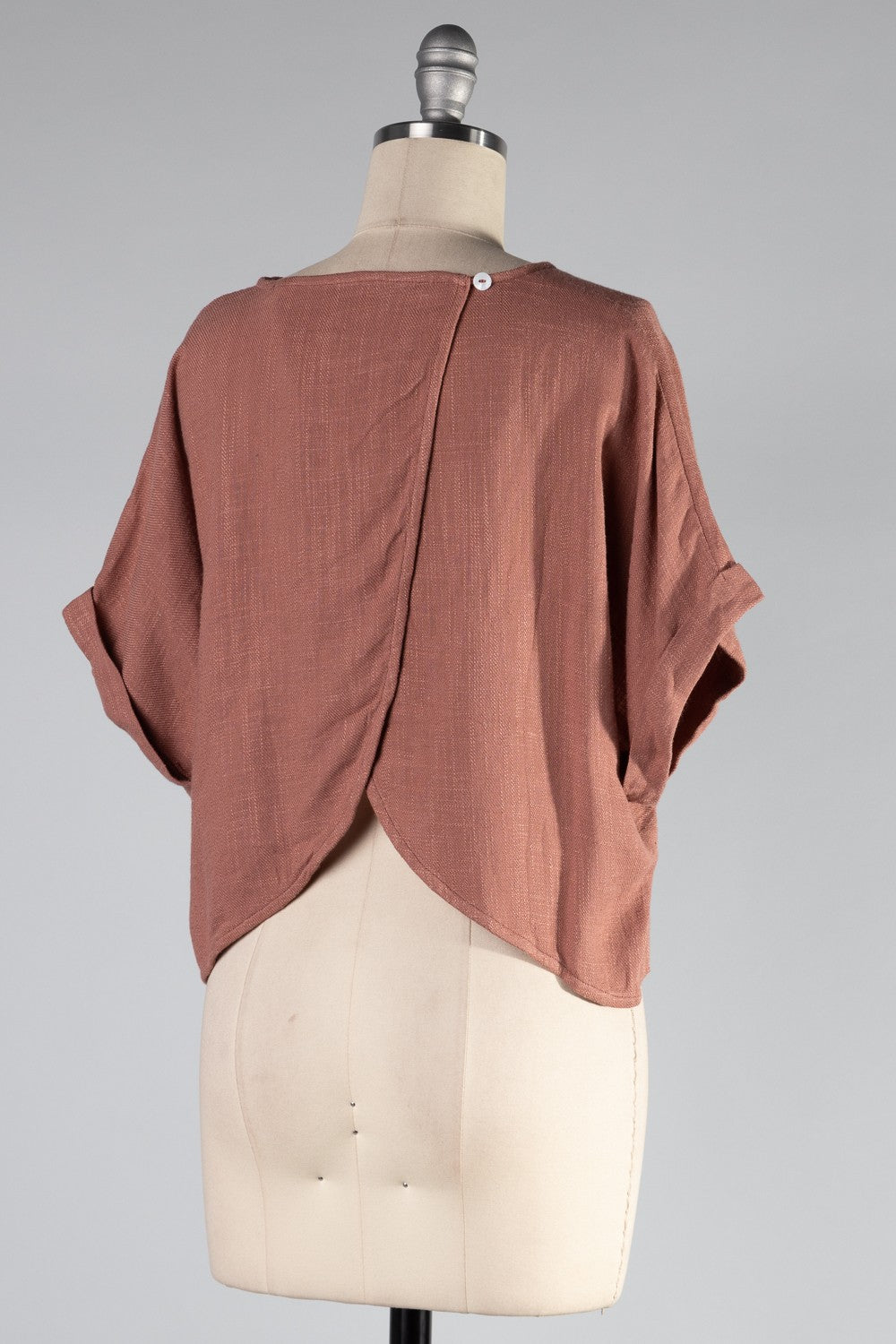 Tulip Back Rust Top