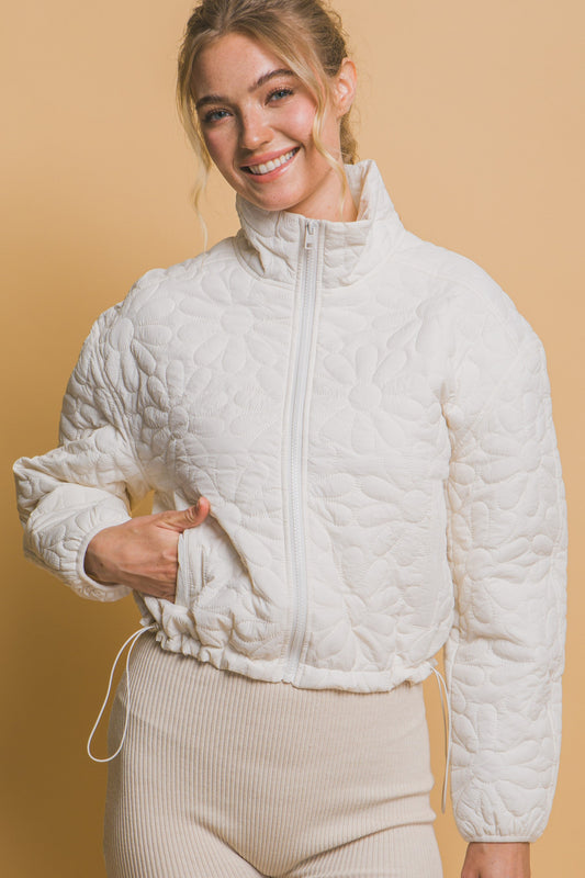 Bloom Into Fall Cream Jacket