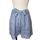 Denim Blue Linen Short