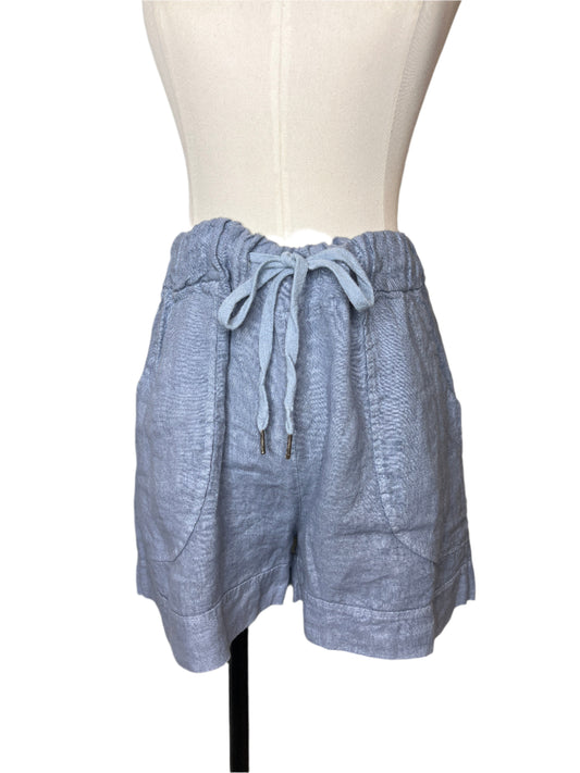 Denim Blue Linen Short