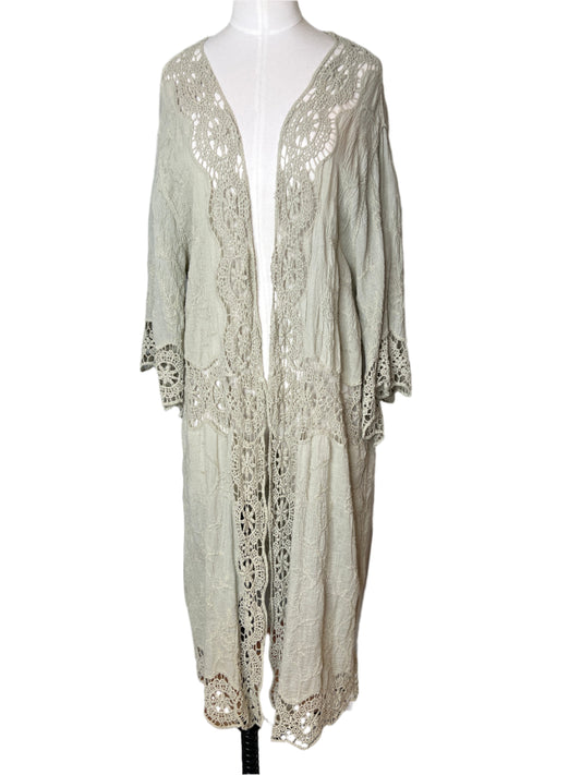 The Sage Lace Kimono