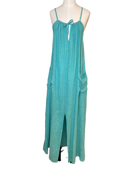 Jade 100% Linen Dress