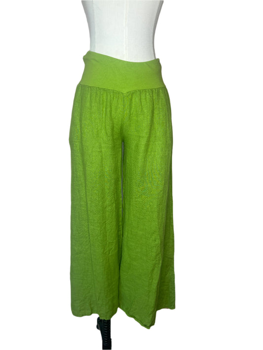 Apple Green Linen Pants