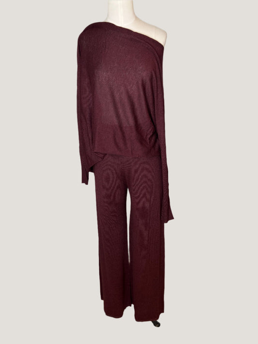 Meo Cozy Knit Plum Viscose Set