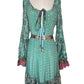 Jade Patchwork Long Dress