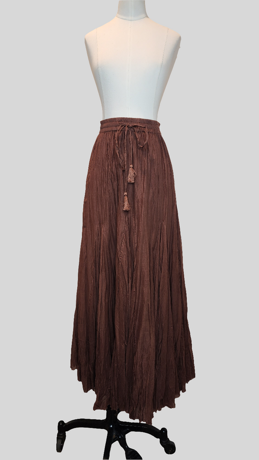 Beach Boho Brown Skirt