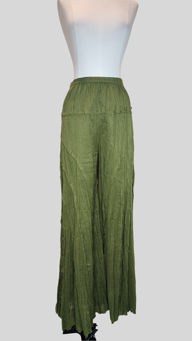 Beachy Boho Green Pants